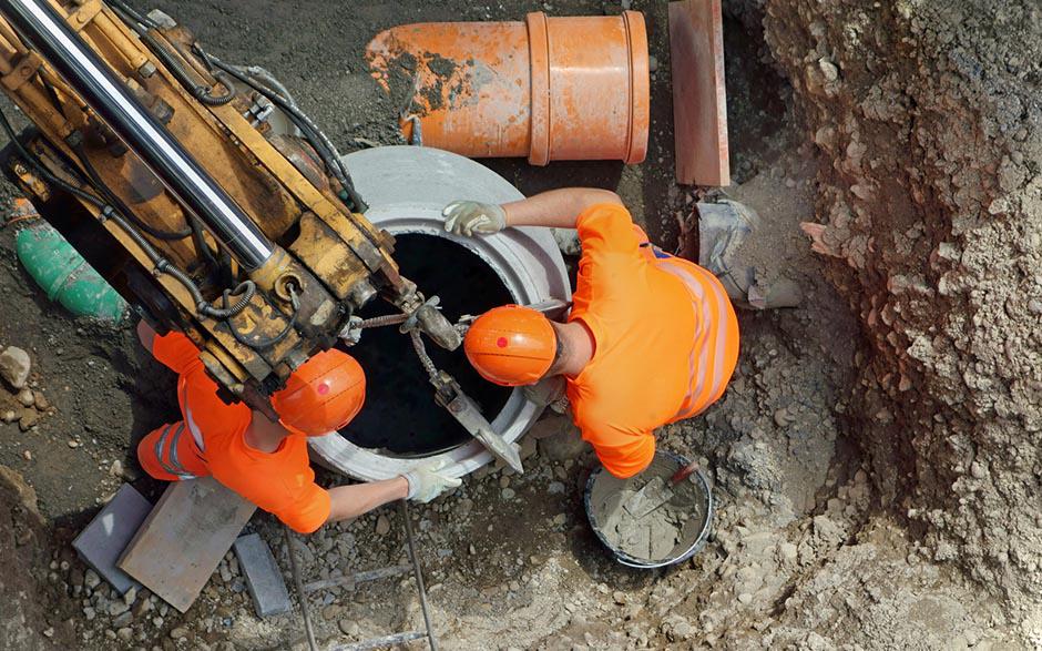 curage canalisation eaux usées Vaujours