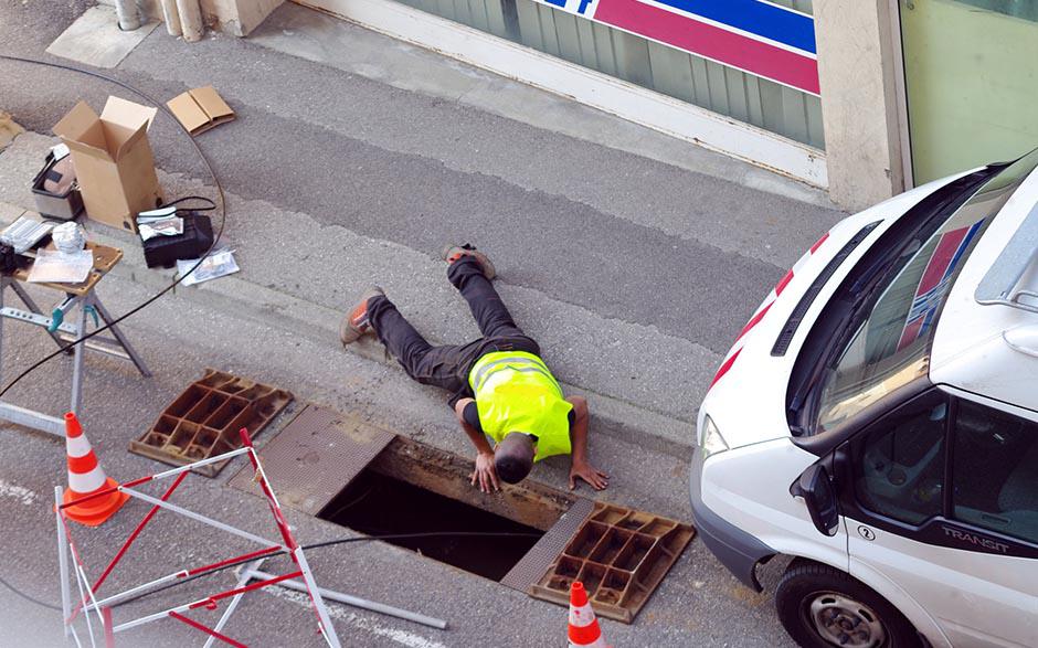 curage canalisation eaux usées Vaujours